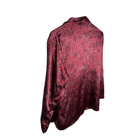 Victoria's Secret Satin Pajama Top Red Small - Picture 3 of 3